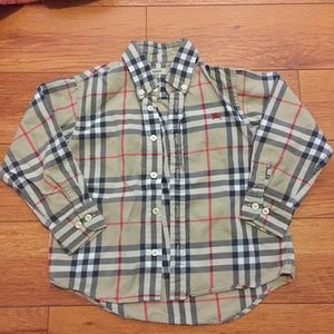 Burberry button down shirt 4t